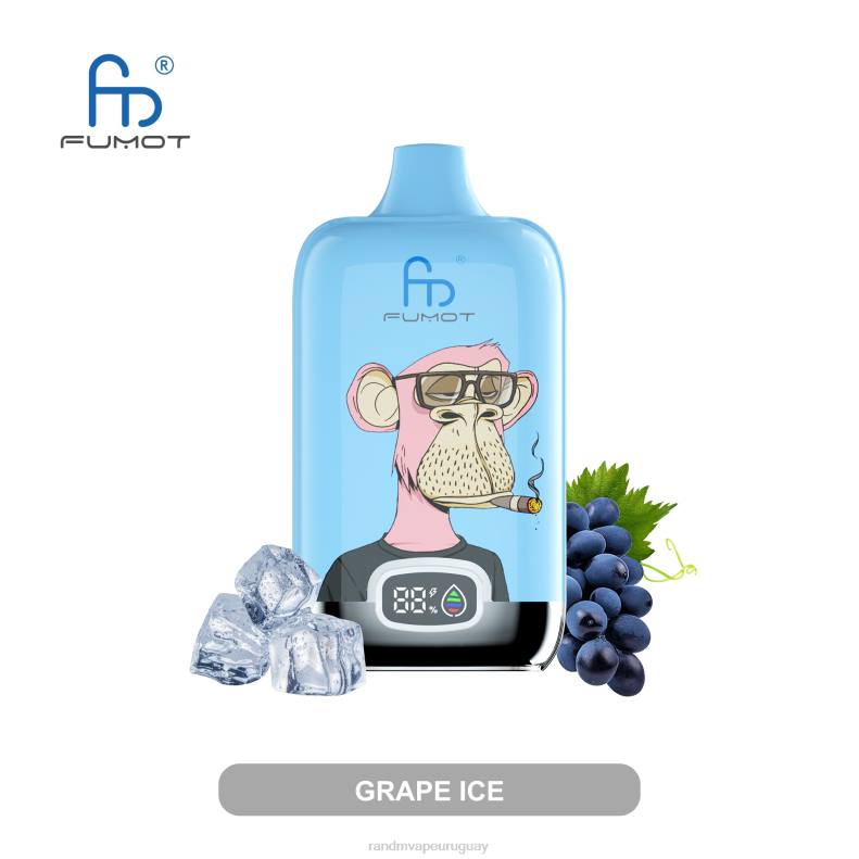 Fumot Original RandM Digital Box Dispositivo de vapeo con pantalla de líquido y batería 12000 Fresa plátano J6Z06 RandM Vape Buy Online