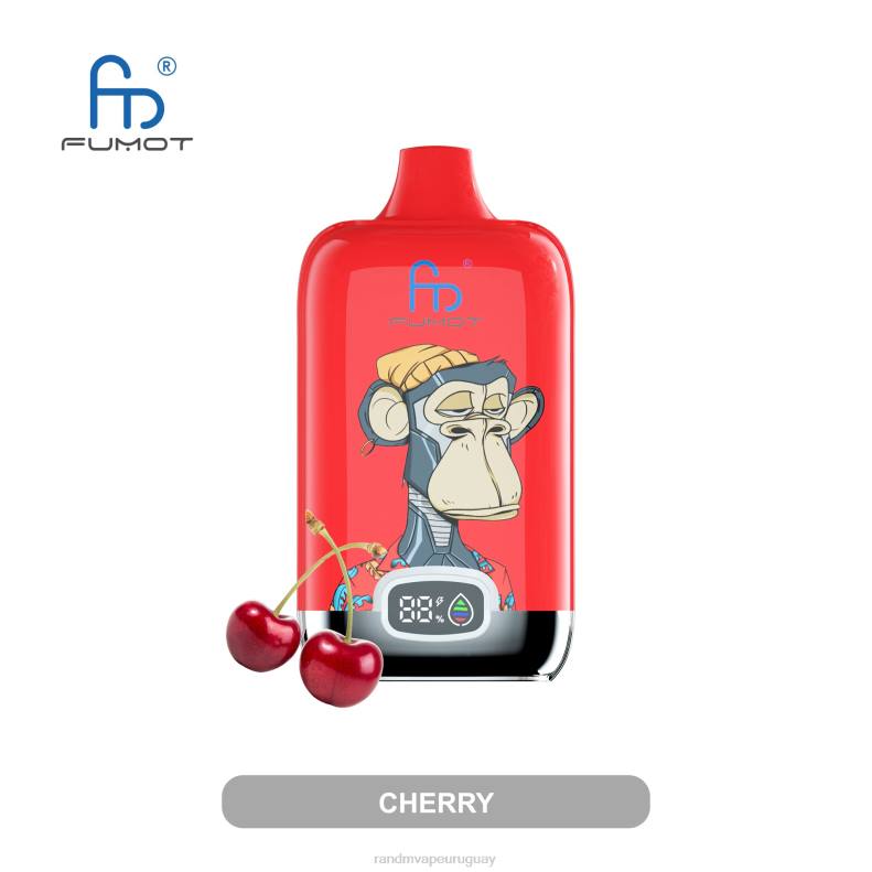 Fumot Original RandM Digital Box Dispositivo de vapeo con pantalla de líquido y batería 12000 cereza J6Z08 RandM Vape Flavors