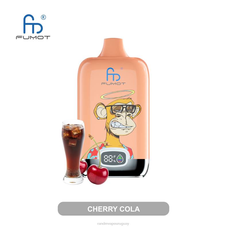 Fumot Original RandM Digital Box Dispositivo de vapeo con pantalla de líquido y batería 12000 cereza J6Z08 RandM Vape Flavors