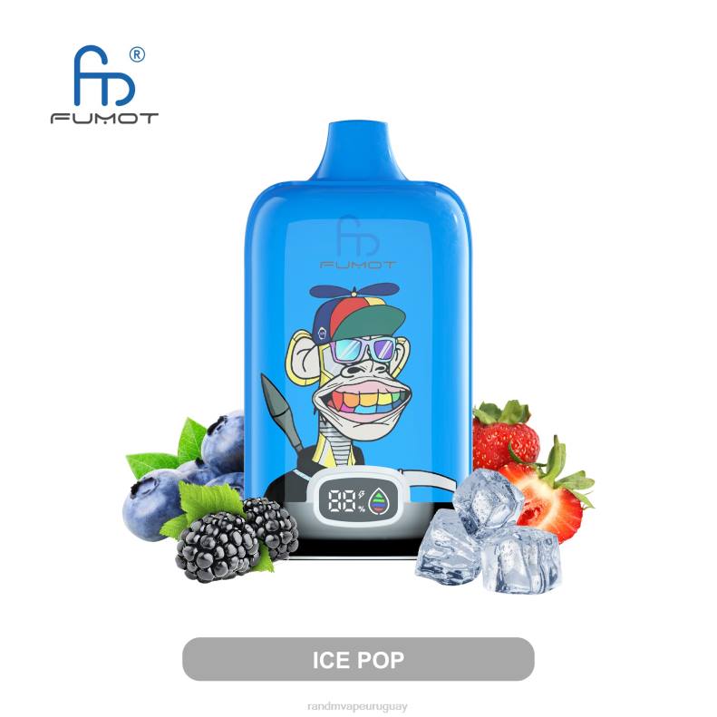 Fumot Original RandM Digital Box Dispositivo de vapeo con pantalla de líquido y batería 12000 estallido del hielo J6Z010 Fumot RandM Vape