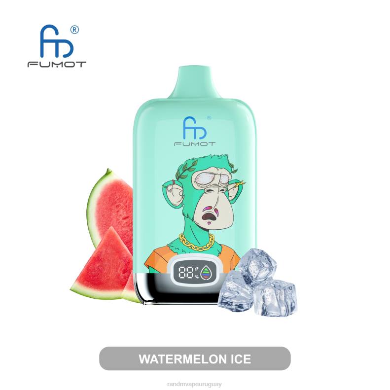 Fumot Original RandM Digital Box Dispositivo de vapeo con pantalla de líquido y batería 12000 hielo de sandia J6Z02 RandM Tornado Uruguay