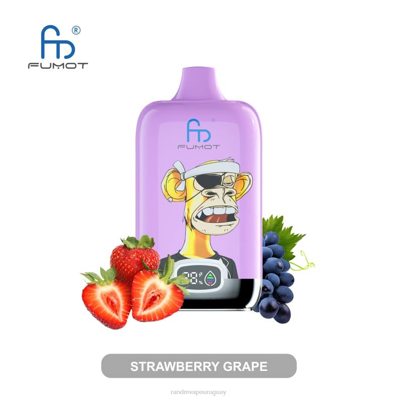 Fumot Original RandM Digital Box Dispositivo de vapeo con pantalla de líquido y batería 12000 uva fresa J6Z015 RandM Vape Discount Code