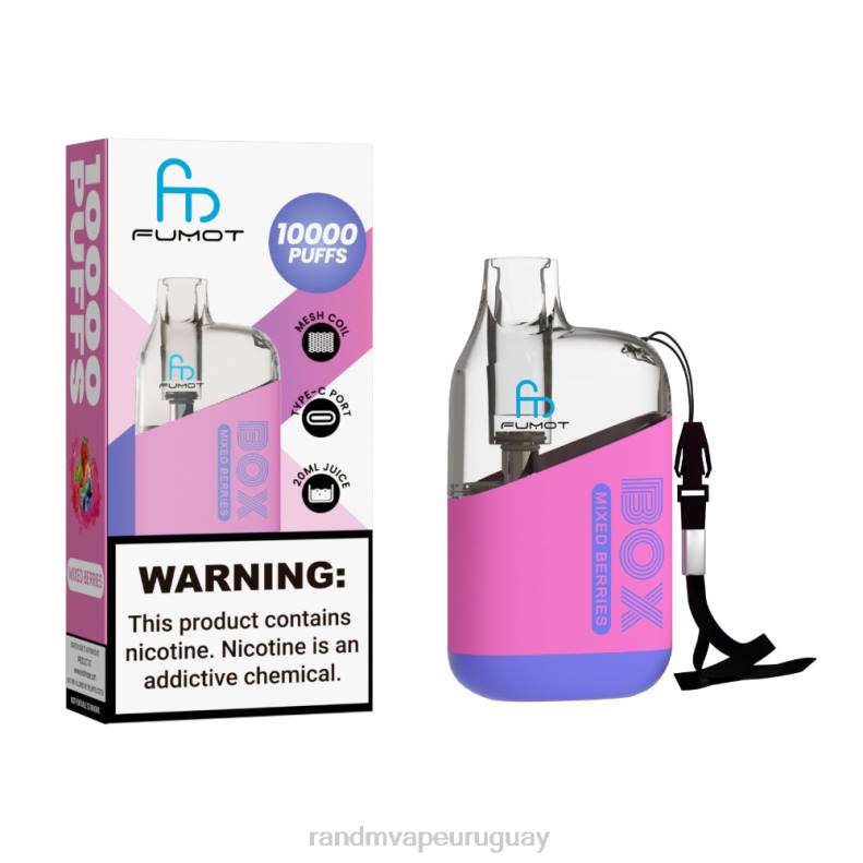 Fumot Original RandM Tornado Box Dispositivo vapeador con control de flujo de aire 10000 1 ud. bayas mixtas J6Z088 RandM Vape Flavors