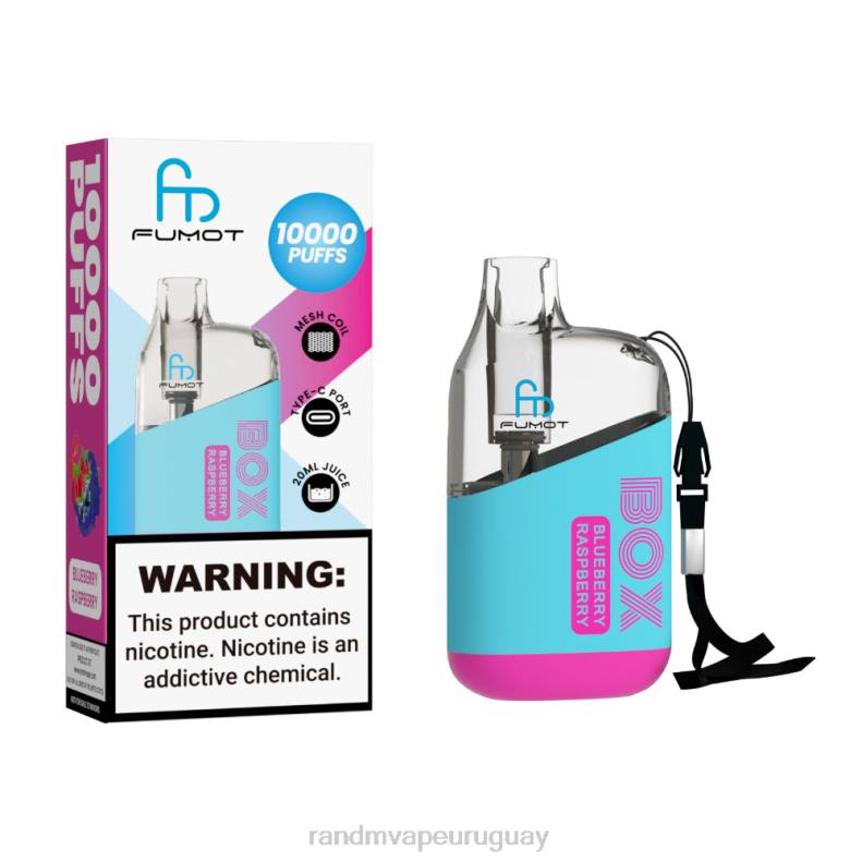 Fumot Original RandM Tornado Box Dispositivo vapeador con control de flujo de aire 10000 1 ud. frambuesa arándano J6Z095 RandM Vape Discount Code