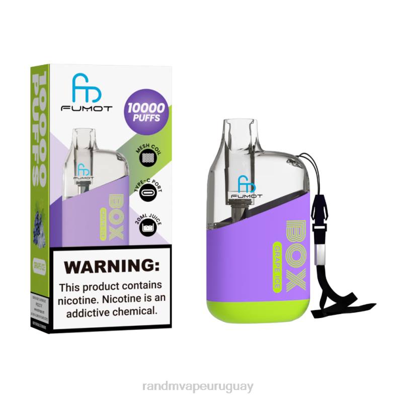 Fumot Original RandM Tornado Box Dispositivo vapeador con control de flujo de aire 10000 1 ud. hielo de uva J6Z089 RandM Tornado Vape Precio