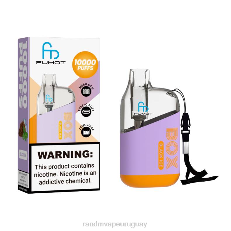 Fumot Original RandM Tornado Box Dispositivo vapeador con control de flujo de aire 10000 1 ud. hielo negro J6Z099 RandM Tornado Vape Precio