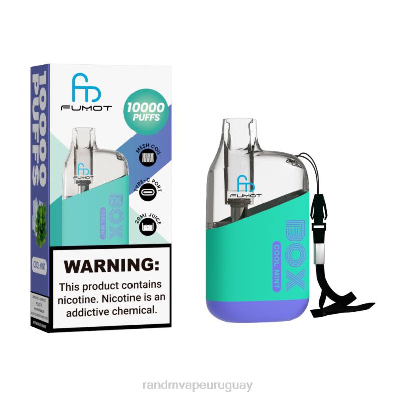 Fumot Original RandM Tornado Box Dispositivo vapeador con control de flujo de aire 10000 1 ud. menta fresca J6Z087 RandM Tornado Vape Shop