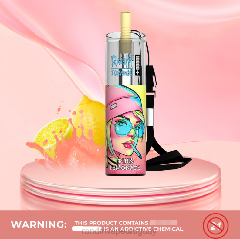 RandM Tornado Dispositivo vapeador con control de flujo de aire 10000 plus 1 ud. limonada rosa J6Z077 RandM Tornado Vape Shop