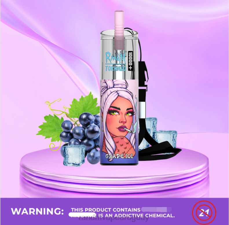 RandM Tornado Dispositivo vapeador con control de flujo de aire 10000 plus 1 ud. limonada rosa J6Z077 RandM Tornado Vape Shop