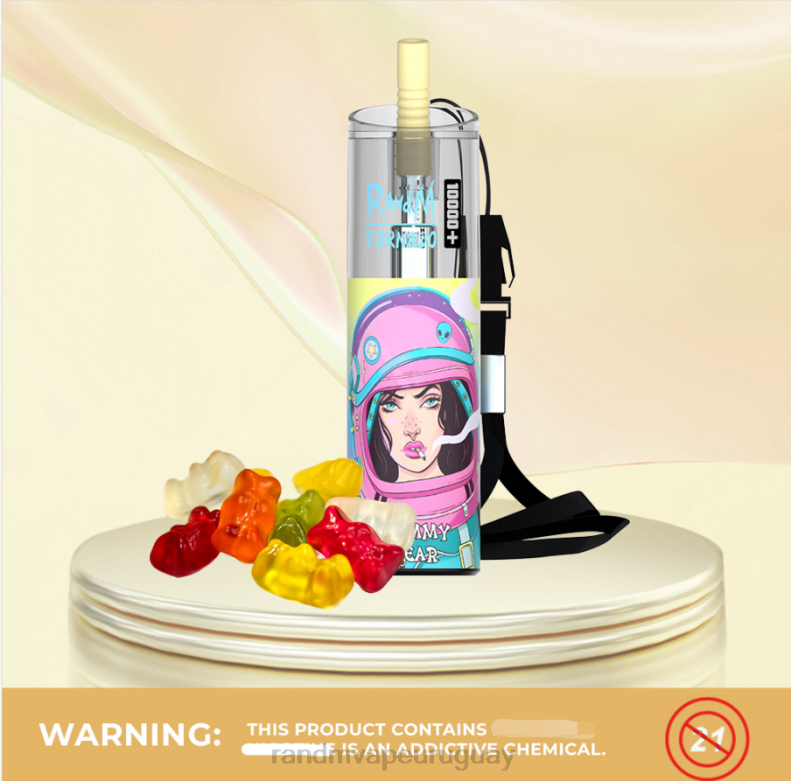 RandM Tornado Dispositivo vapeador con control de flujo de aire 10000 plus 1 ud. mango durazno J6Z085 RandM Vape Discount Code
