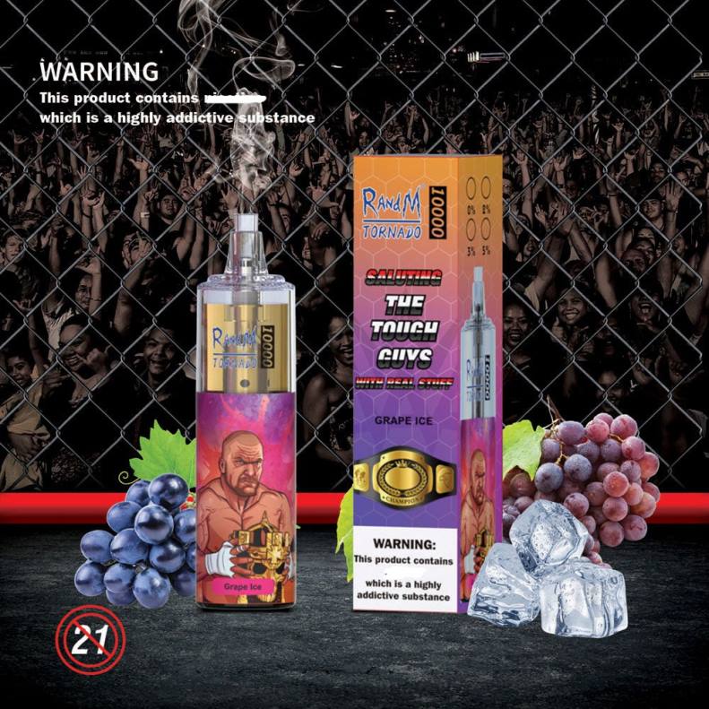 RandM Tornado Dispositivo vapeador con control de flujo de aire 10000 1 ud. hielo de uva J6Z0109 RandM Tornado Vape Precio