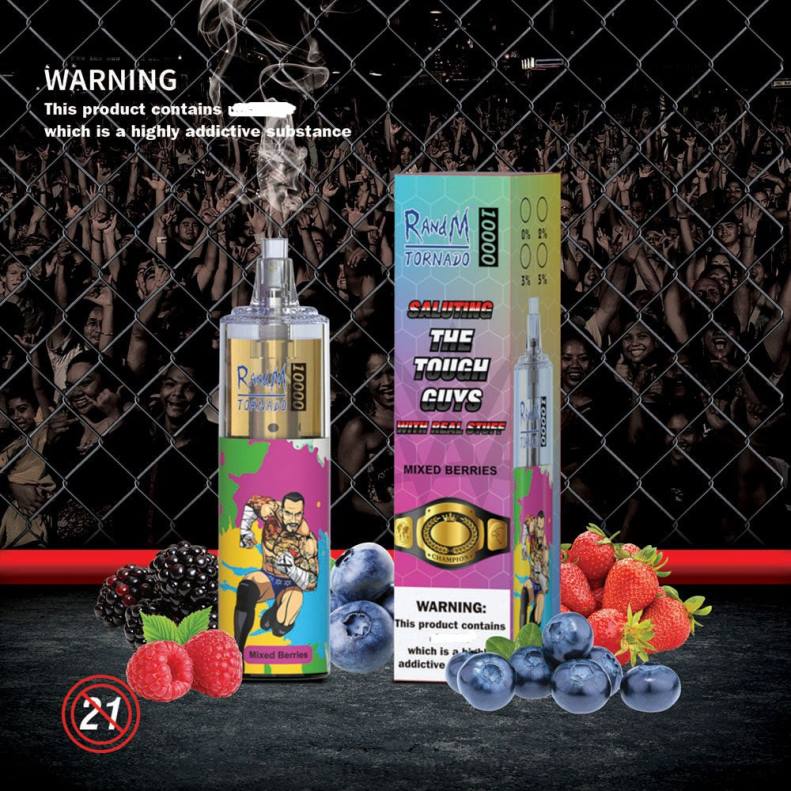 RandM Tornado Dispositivo vapeador con control de flujo de aire 10000 1 ud. mezcla de baya J6Z0105 RandM Vape Discount Code