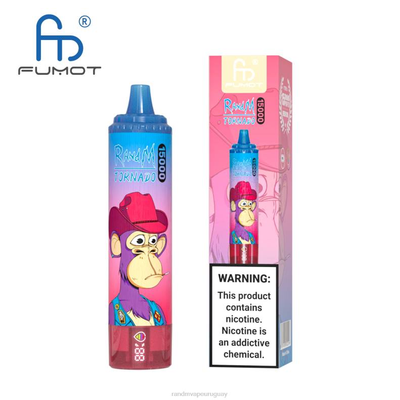 Fumot RandM Tornado Dispositivo vape 15000 con batería y pantalla ejuice versión 1 hielo de fresa J6Z025 RandM Vape Discount Code