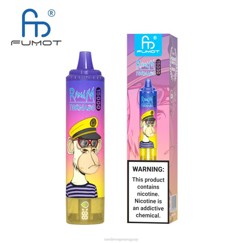 Fumot RandM Tornado Dispositivo vape 15000 con batería y pantalla ejuice versión 1 hielo de fresa J6Z025 RandM Vape Discount Code