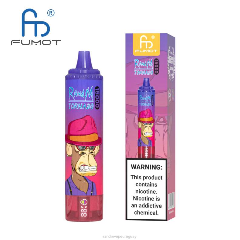 Fumot RandM Tornado Dispositivo vape 15000 con batería y pantalla ejuice versión 1 hielo de fresa J6Z025 RandM Vape Discount Code