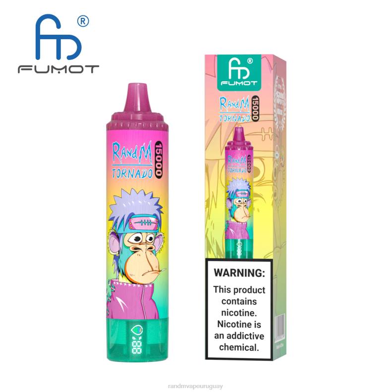 Fumot RandM Tornado Dispositivo vape 15000 con batería y pantalla ejuice versión 1 hielo de fresa J6Z025 RandM Vape Discount Code