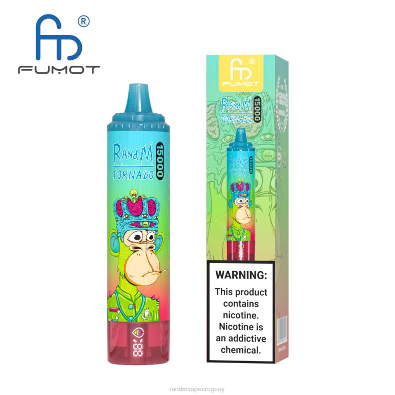 Fumot RandM Tornado Dispositivo vape 15000 con batería y pantalla ejuice versión 1 hielo de fresa J6Z025 RandM Vape Discount Code