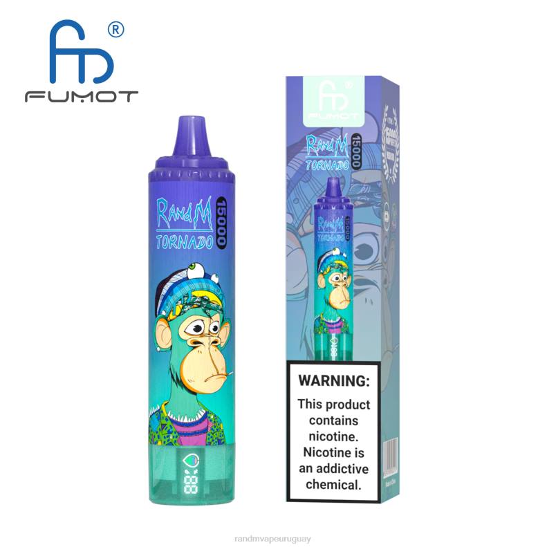 Fumot RandM Tornado Dispositivo vape 15000 con batería y pantalla ejuice versión 1 hielo de fresa J6Z025 RandM Vape Discount Code
