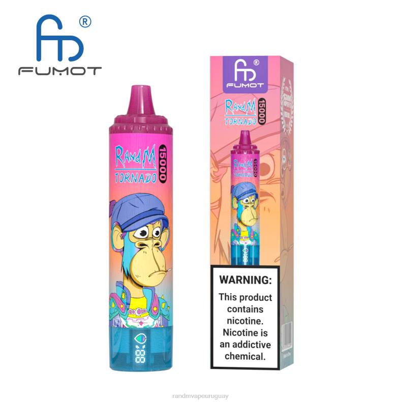 Fumot RandM Tornado Dispositivo vape 15000 con batería y pantalla ejuice versión 1 hielo de uva J6Z027 RandM Tornado Vape Shop