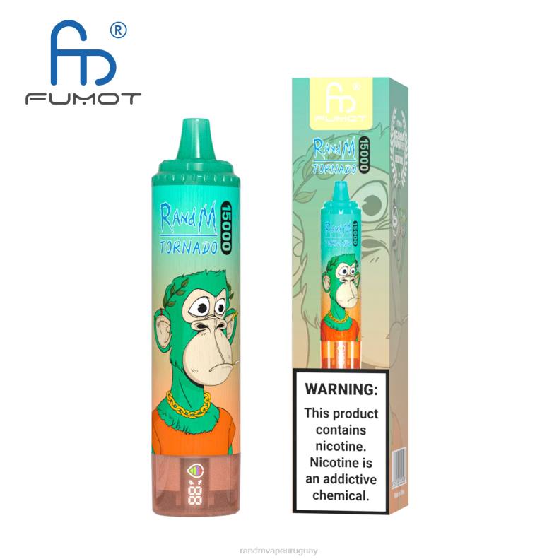 Fumot RandM Tornado Dispositivo vape 15000 con batería y pantalla ejuice versión 1 hielo de uva J6Z027 RandM Tornado Vape Shop