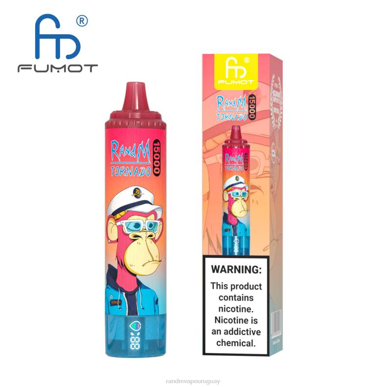 Fumot RandM Tornado Dispositivo vape 15000 con batería y pantalla ejuice versión 1 hielo de uva J6Z027 RandM Tornado Vape Shop
