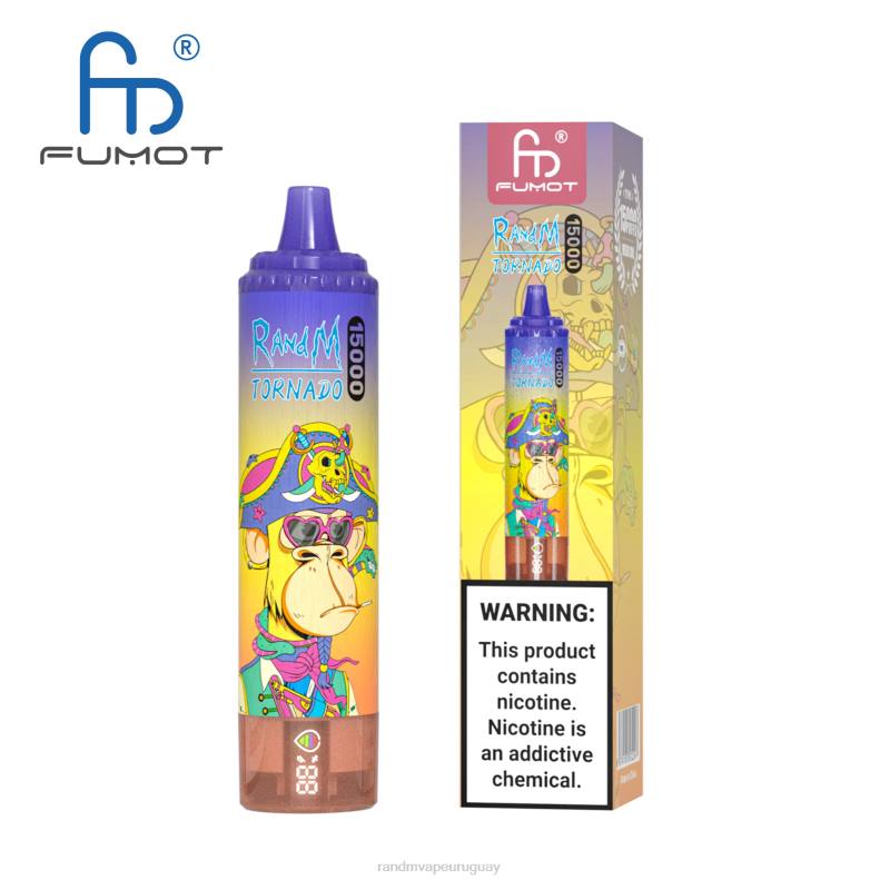 Fumot RandM Tornado Dispositivo vape 15000 con batería y pantalla ejuice versión 1 hielo de uva J6Z027 RandM Tornado Vape Shop