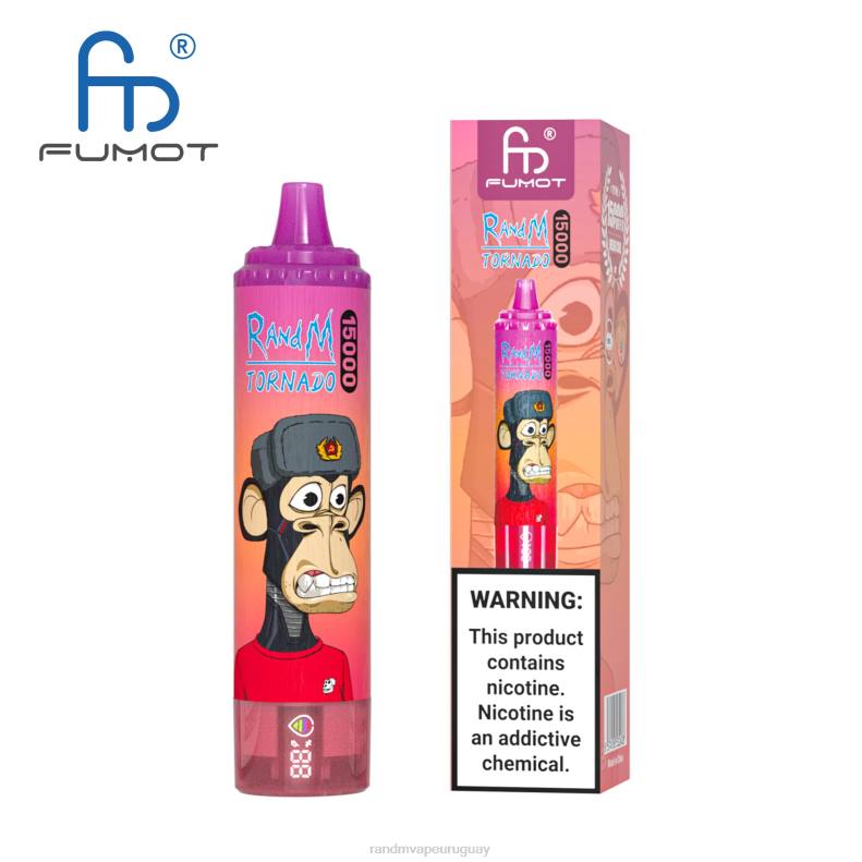 Fumot RandM Tornado Dispositivo vape 15000 con batería y pantalla ejuice versión 1 hielo de uva J6Z027 RandM Tornado Vape Shop