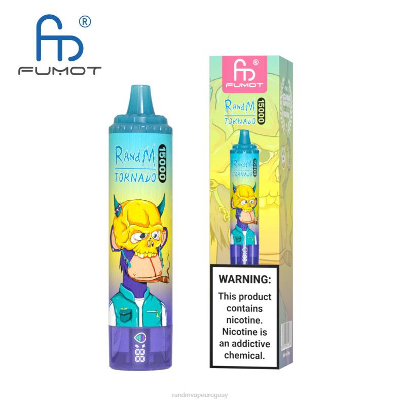 Fumot RandM Tornado Dispositivo vape 15000 con batería y pantalla ejuice versión 1 hielo de uva J6Z027 RandM Tornado Vape Shop