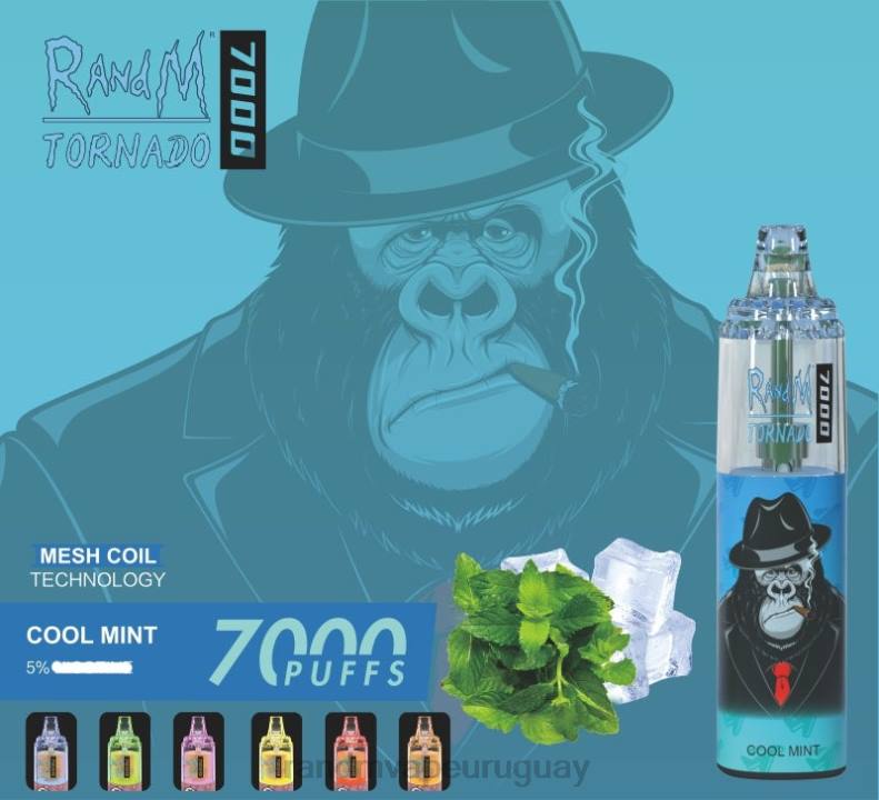 RandM Tornado Dispositivo vapeador con control de flujo de aire 7000 1 ud. arándano en hielo J6Z0169 RandM Tornado Vape Precio