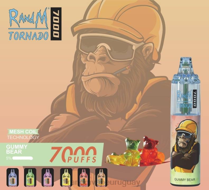 RandM Tornado Dispositivo vapeador con control de flujo de aire 7000 1 ud. arándano en hielo J6Z0169 RandM Tornado Vape Precio