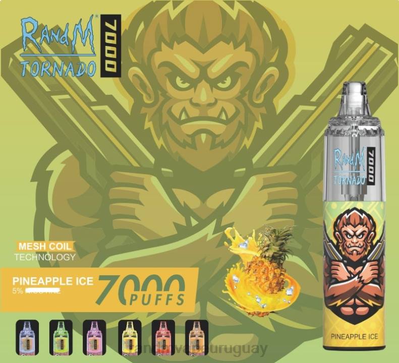 RandM Tornado Dispositivo vapeador con control de flujo de aire 7000 1 ud. arándano en hielo J6Z0169 RandM Tornado Vape Precio