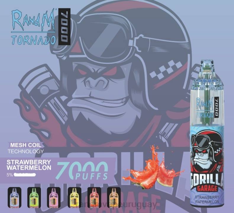 RandM Tornado Dispositivo vapeador con control de flujo de aire 7000 1 ud. arándano en hielo J6Z0169 RandM Tornado Vape Precio