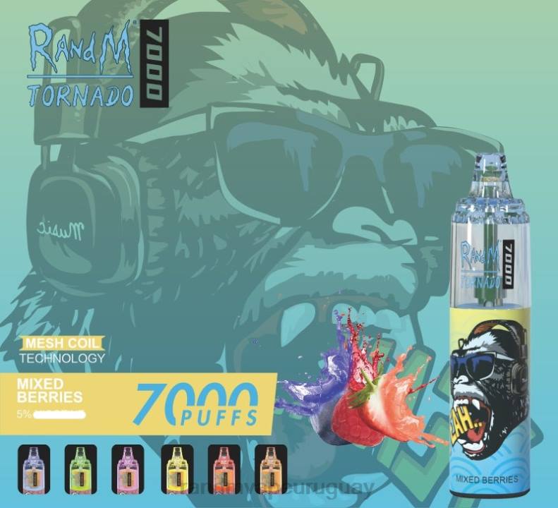 RandM Tornado Dispositivo vapeador con control de flujo de aire 7000 1 ud. bayas mixtas J6Z0176 RandM Vape Buy Online