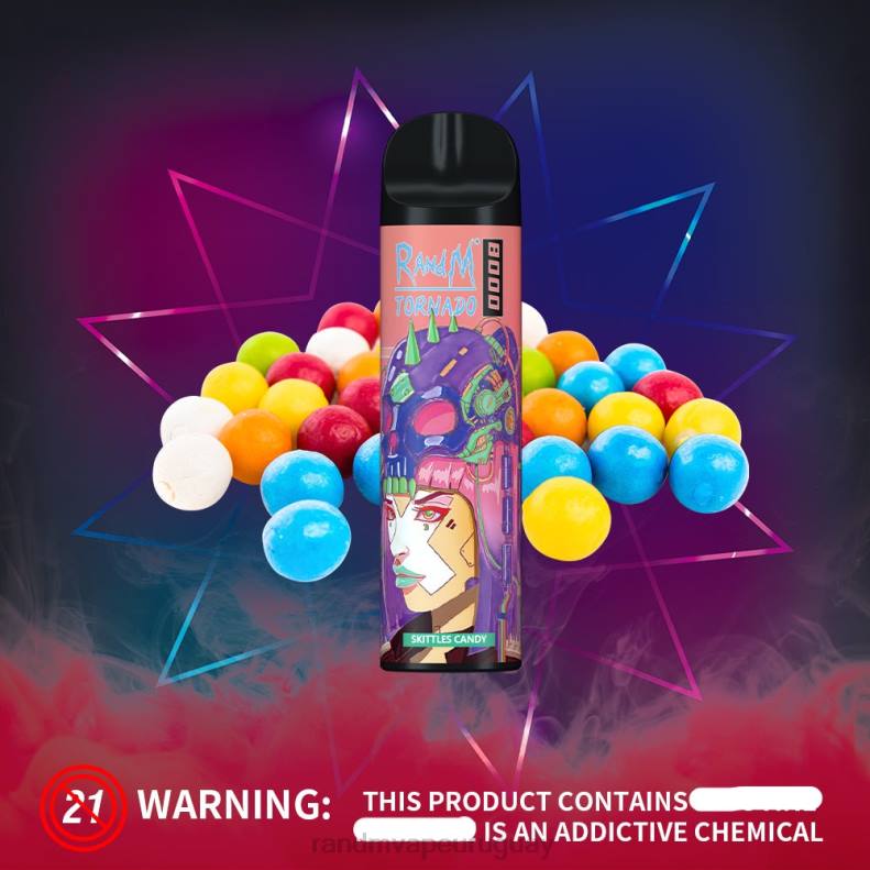 RandM Tornado Dispositivo vapeador con control de flujo de aire 8000 1 ud. dulces de bolos J6Z0242 RandM Tornado Uruguay