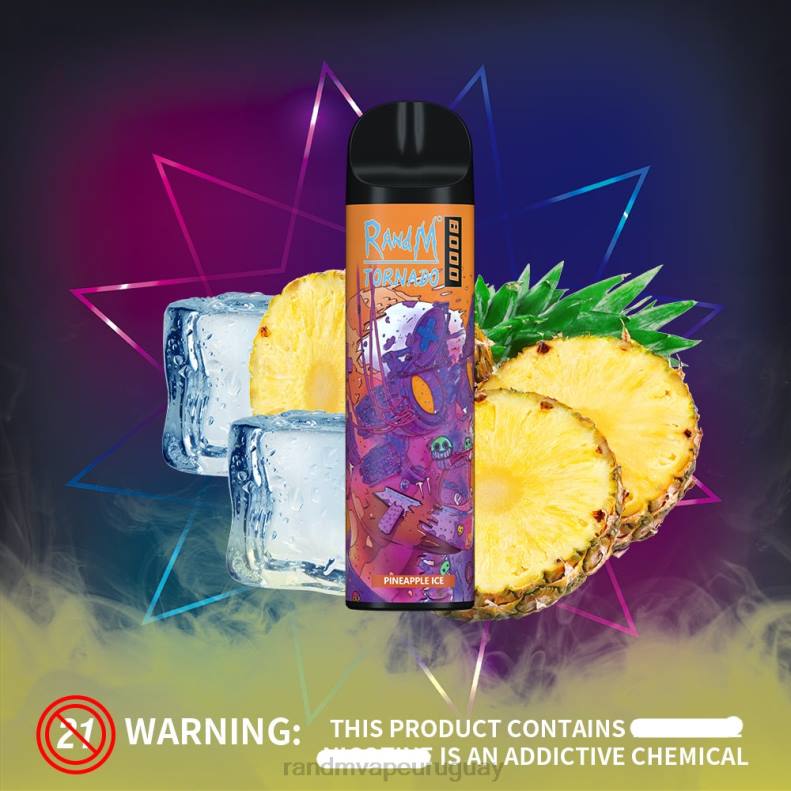 RandM Tornado Dispositivo vapeador con control de flujo de aire 8000 1 ud. melón manzana roja J6Z0245 RandM Vape Discount Code