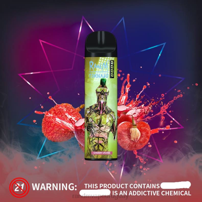 RandM Tornado Dispositivo vapeador con control de flujo de aire 8000 1 ud. melón manzana roja J6Z0245 RandM Vape Discount Code