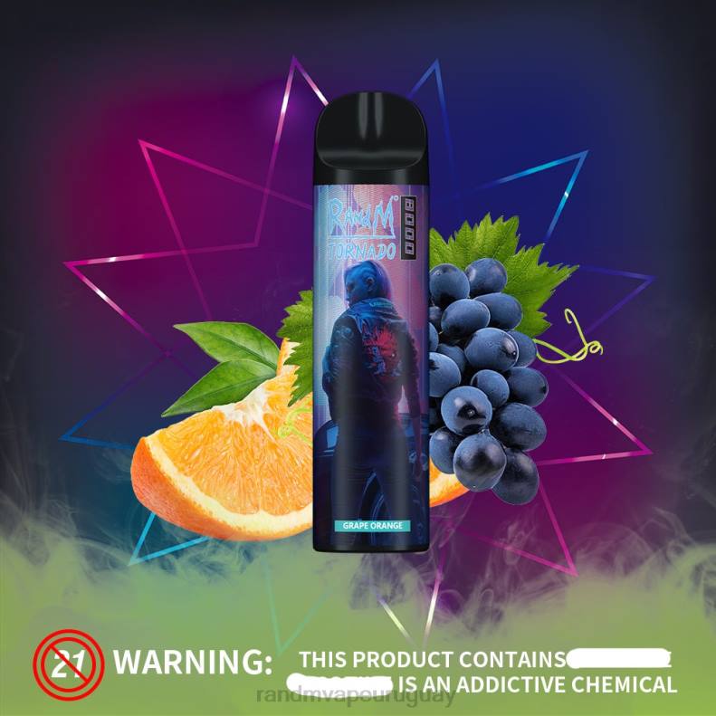 RandM Tornado Dispositivo vapeador con control de flujo de aire 8000 1 ud. melón manzana roja J6Z0245 RandM Vape Discount Code