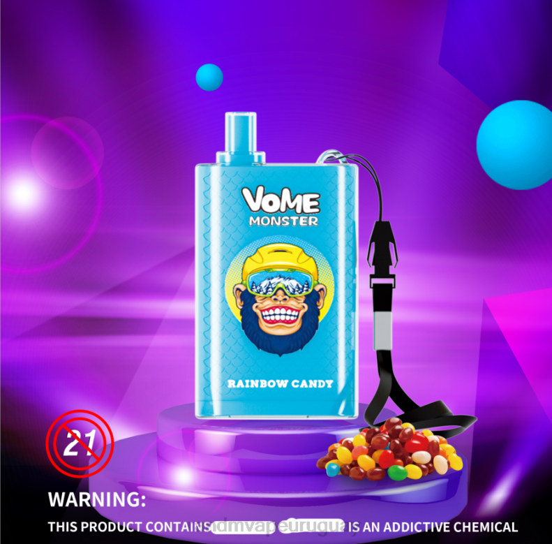 RandM Vome Monster Dispositivo vape pod con control de flujo de aire 10000 1 pieza hielo exuberante J6Z0277 RandM Tornado Vape Shop