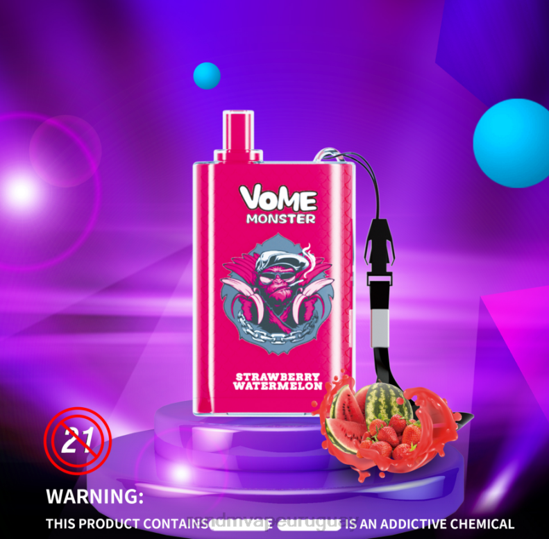 RandM Vome Monster Dispositivo vape pod con control de flujo de aire 10000 1 pieza hielo exuberante J6Z0277 RandM Tornado Vape Shop