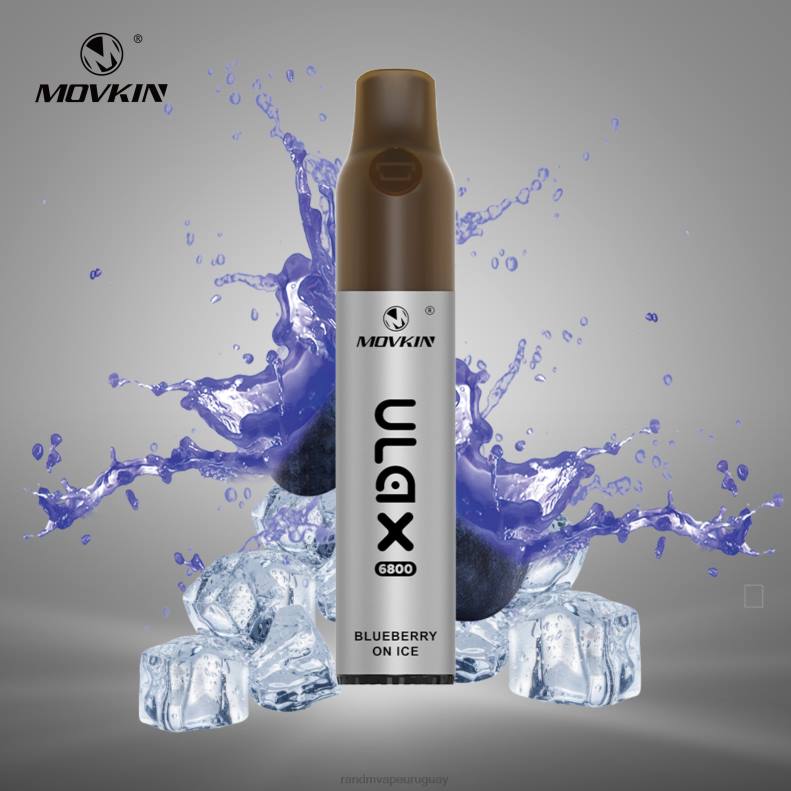 RandM Movkin Ulax Dispositivo de vapeo desechable recargable 6800 (bobina de cerámica) arándano en hielo J6Z059 RandM Tornado Vape Precio