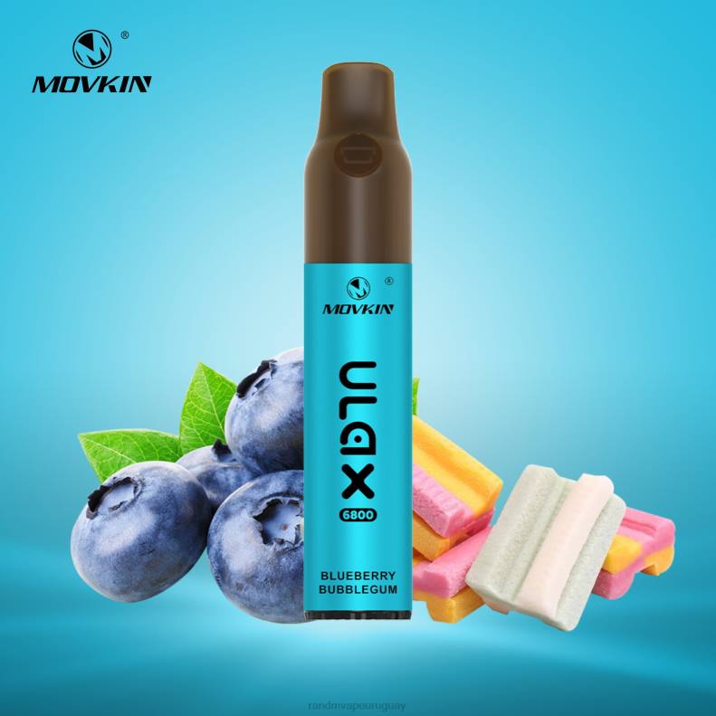 RandM Movkin Ulax Dispositivo de vapeo desechable recargable 6800 (bobina de cerámica) chicle de arándanos J6Z067 RandM Tornado Vape Shop