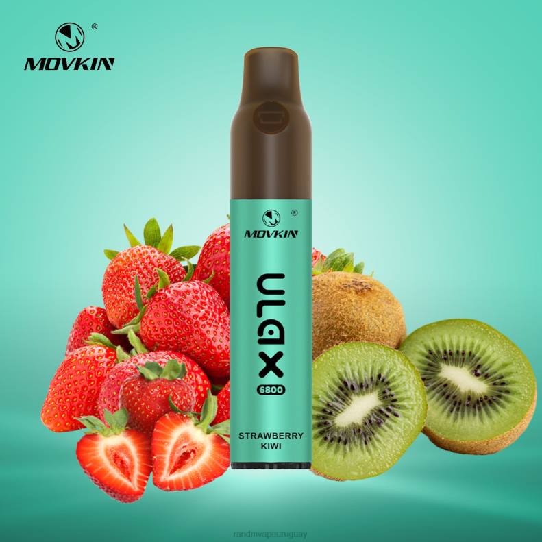 RandM Movkin Ulax Dispositivo de vapeo desechable recargable 6800 (bobina de cerámica) kiwi fresa J6Z066 RandM Vape Buy Online