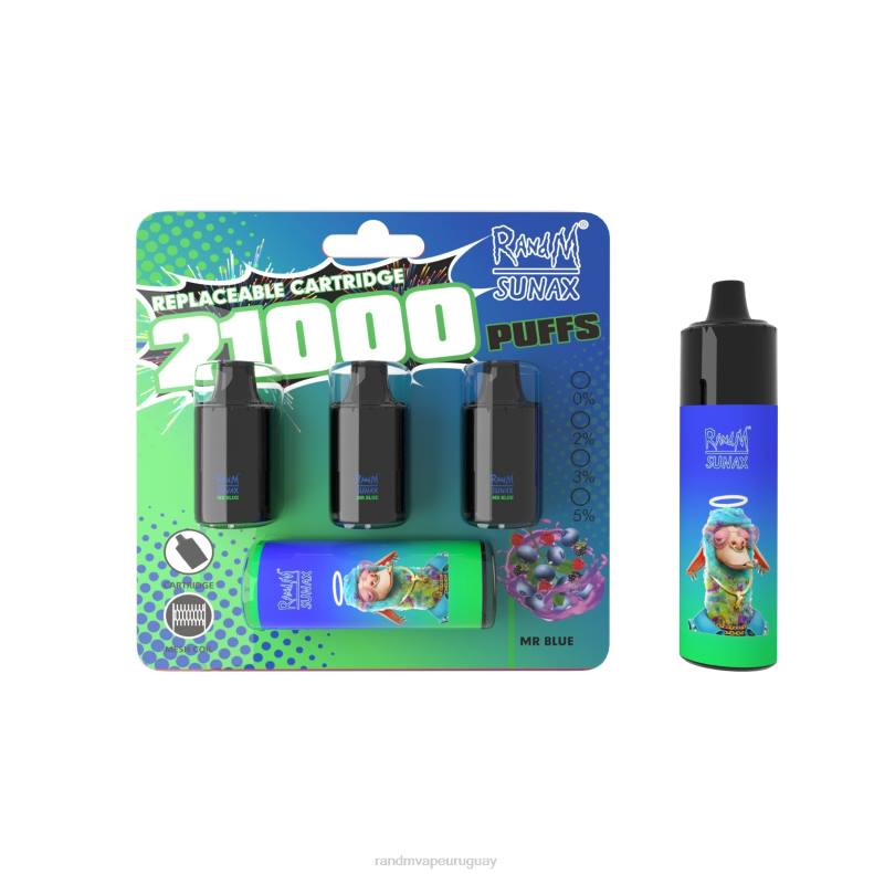 RandM Sunax Dispositivo de vapeo reemplazable con cápsula de control de flujo de aire 21000 1 ud. menta fresca J6Z0265 RandM Vape Discount Code
