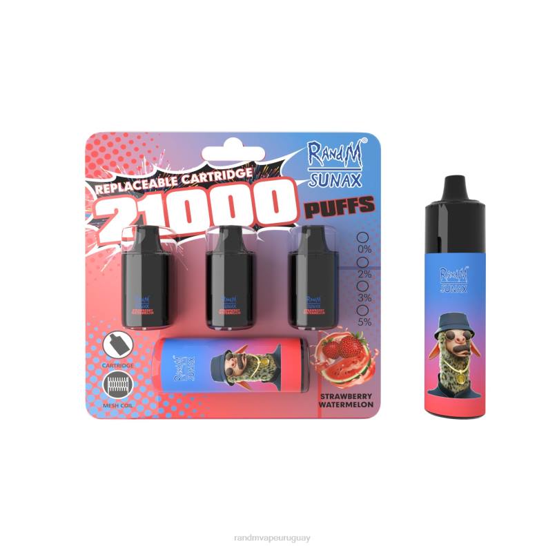RandM Sunax Dispositivo de vapeo reemplazable con cápsula de control de flujo de aire 21000 1 ud. menta fresca J6Z0265 RandM Vape Discount Code