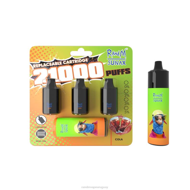 RandM Sunax Dispositivo de vapeo reemplazable con cápsula de control de flujo de aire 21000 1 ud. menta fresca J6Z0265 RandM Vape Discount Code