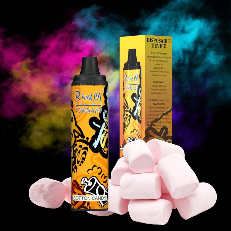RandM Tornado Dispositivo vape pod con control de flujo de aire 6000 1 pieza algodón de azúcar J6Z0296 RandM Vape Buy Online