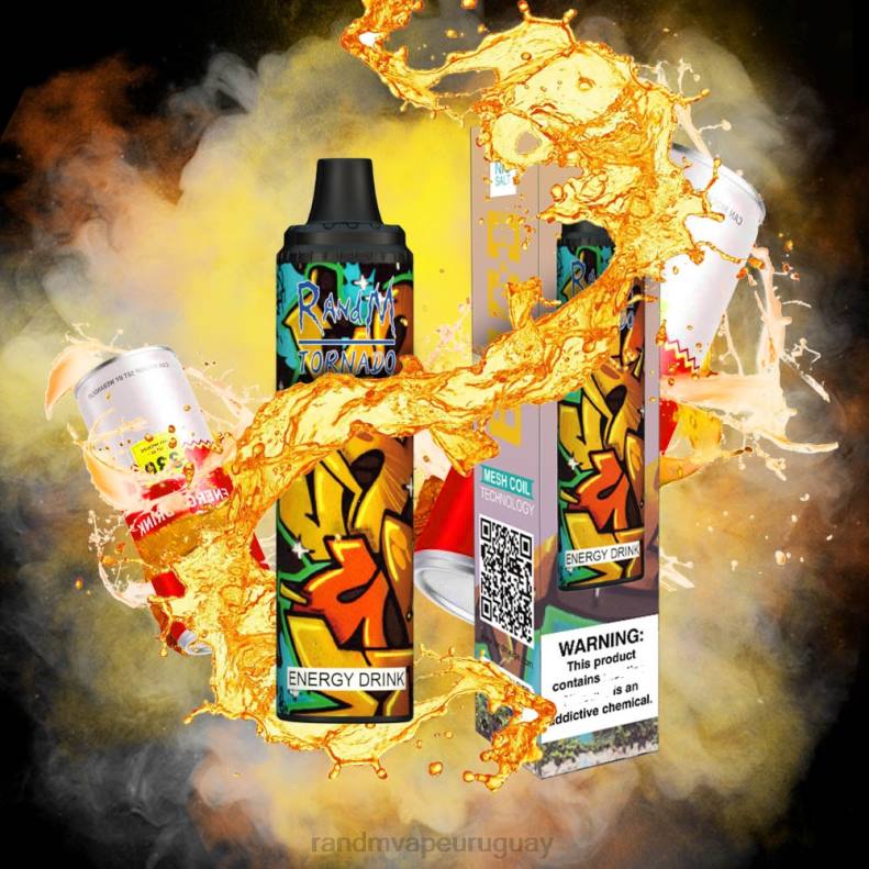 RandM Tornado Dispositivo vape pod con control de flujo de aire 6000 1 pieza bebida energética J6Z0283 RandM Tornado Montevideo