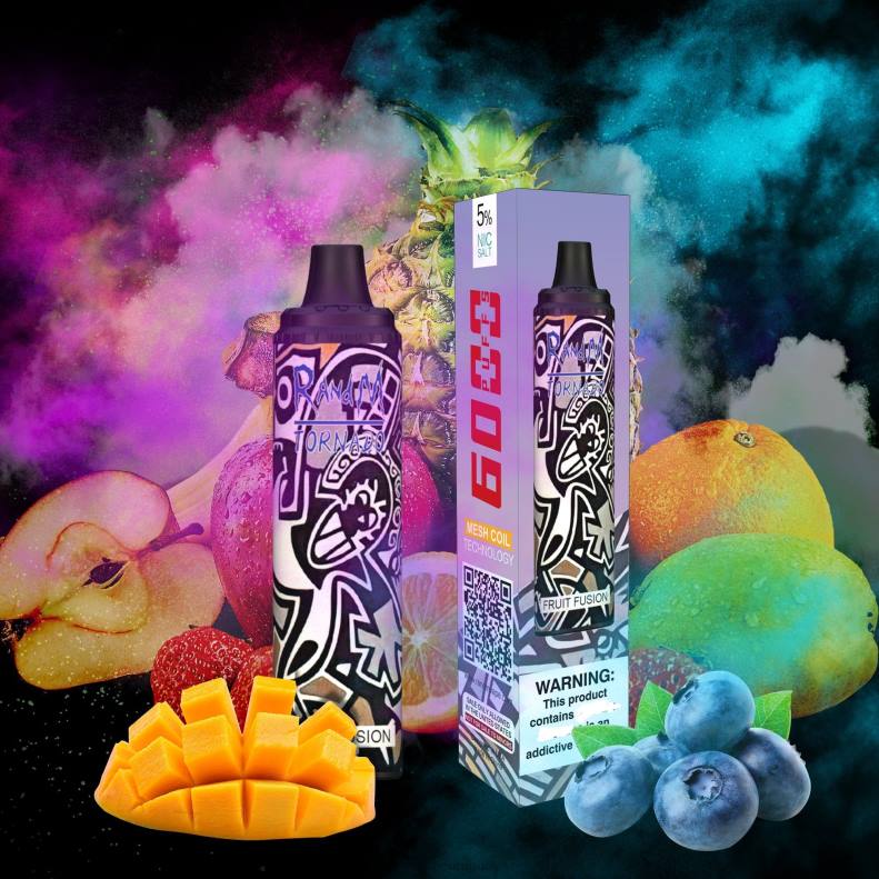 RandM Tornado Dispositivo vape pod con control de flujo de aire 6000 1 pieza fusión de frutas J6Z0286 RandM Vape Buy Online