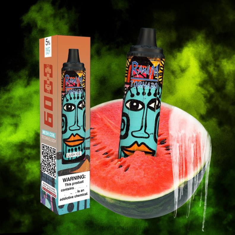 RandM Tornado Dispositivo vape pod con control de flujo de aire 6000 1 pieza hielo exuberante J6Z0290 Fumot RandM Vape