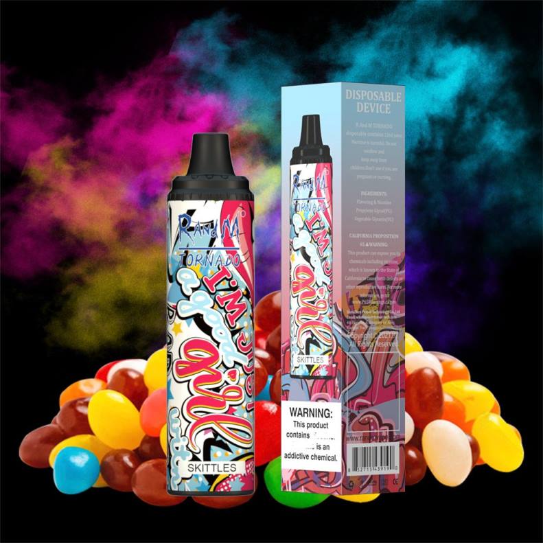 RandM Tornado Dispositivo vape pod con control de flujo de aire 6000 1 pieza juego de bolos J6Z0294 RandM Vape Sale